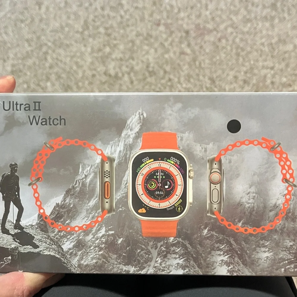 New in box- Orange Smartwatch with Interchangeable Bands